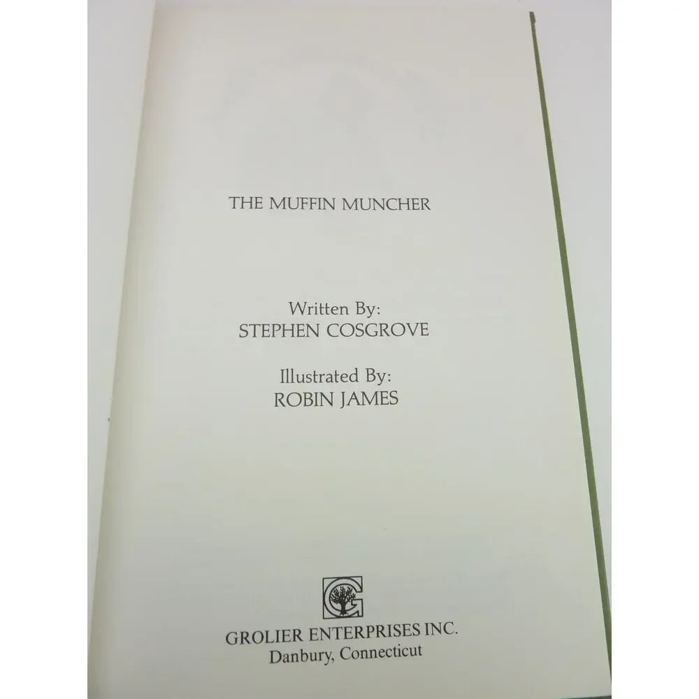 Vintage 1974 The Muffin Muncher Book Stephen Cosgrove Robin James Hardcover Vtg